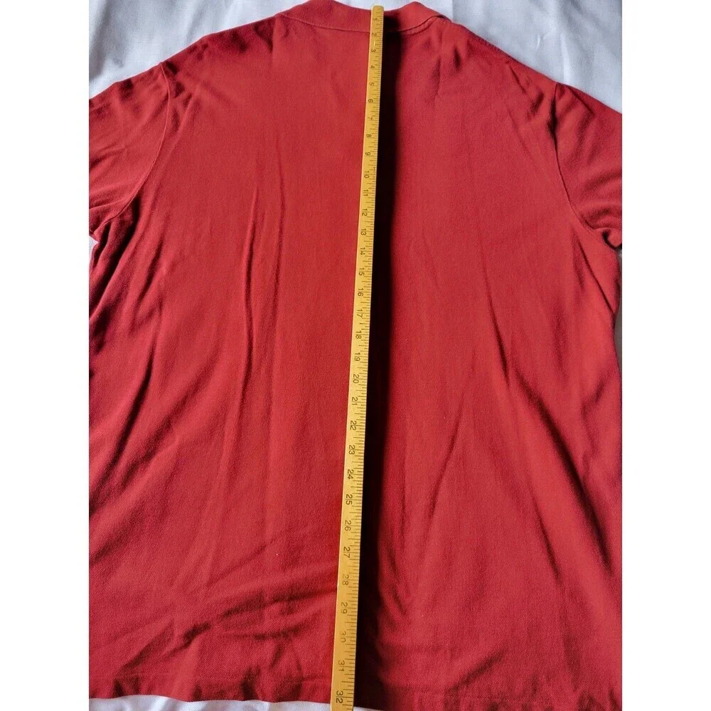 Polo Ralph Lauren Casual Collared Short Sleeve Polo Shirt Mens Size XL Red